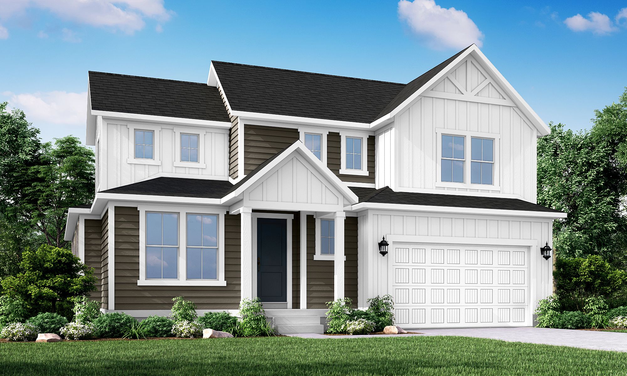 2200 Farmhouse - Dry Creek Highlands Collection: West Jordan, Utah - Ivory Homes