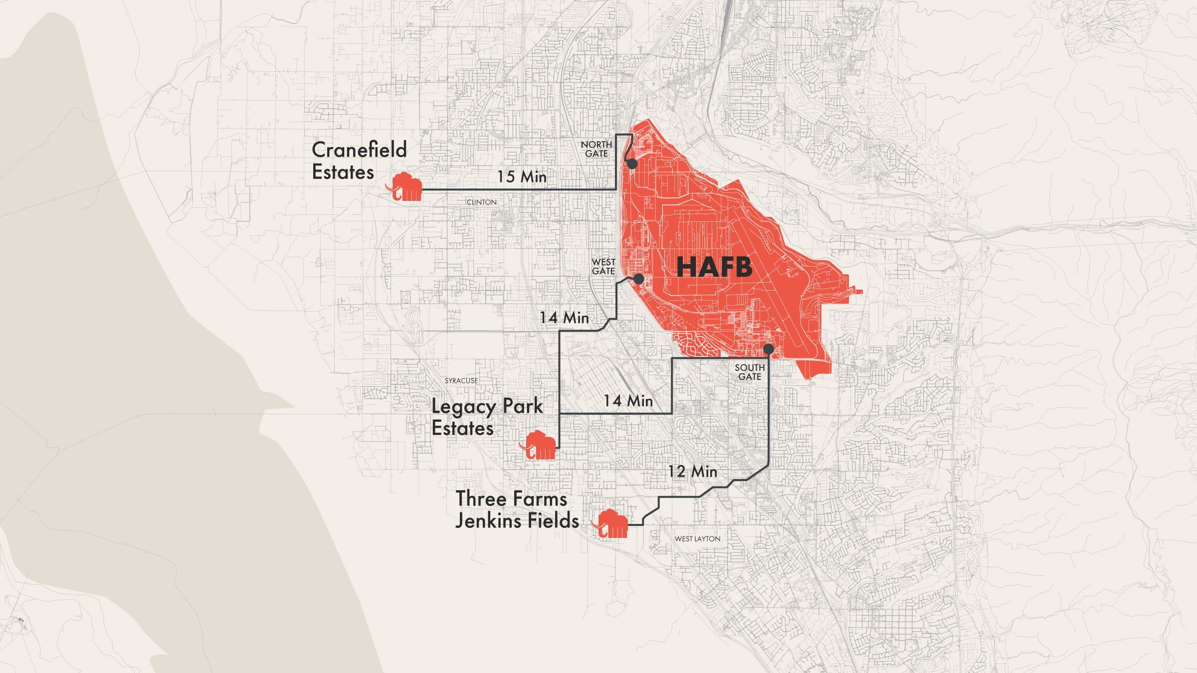 Hill Air Force Base Proximity