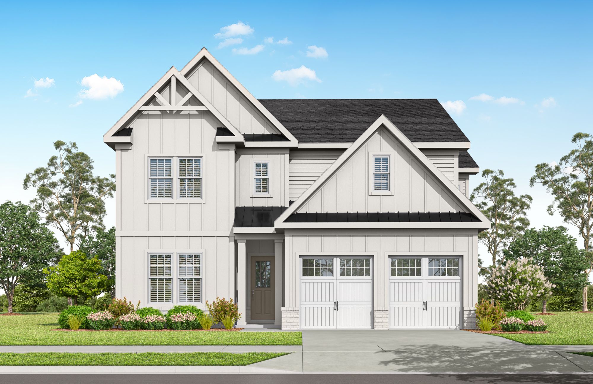 Belmont Farmhouse Available in Brick or Stone