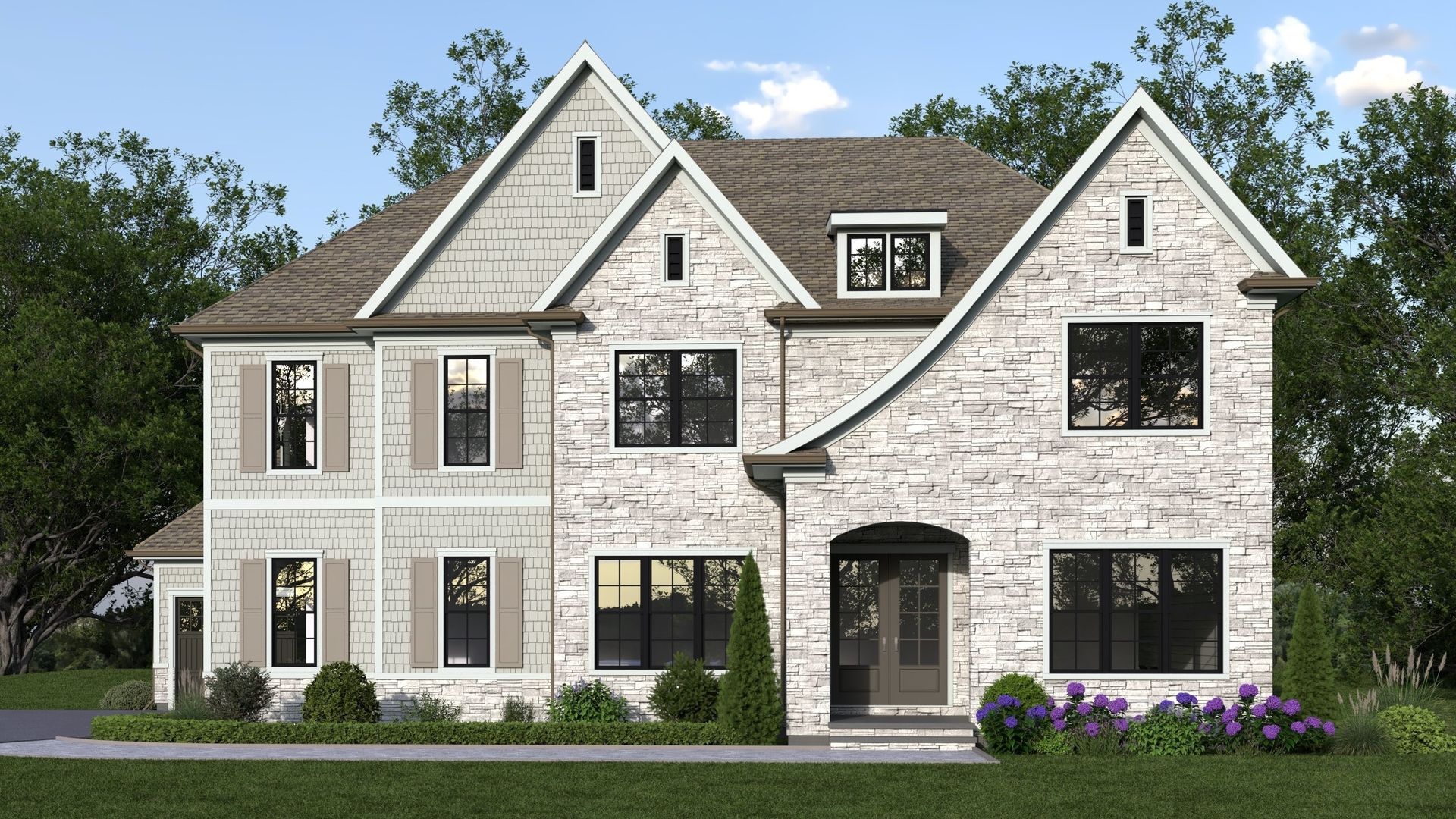 Available with Stone or Brick