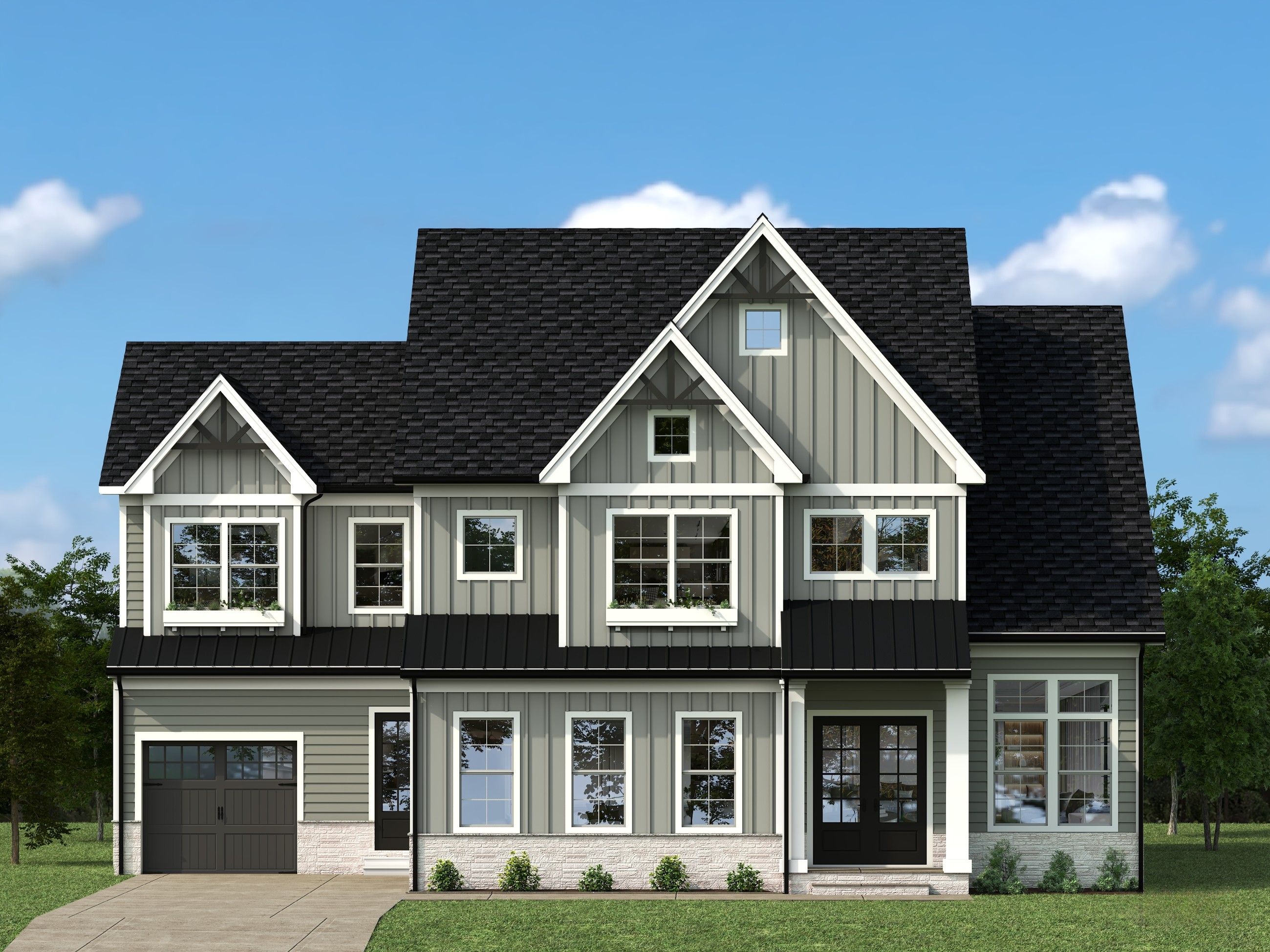 Available with Brick or Stone