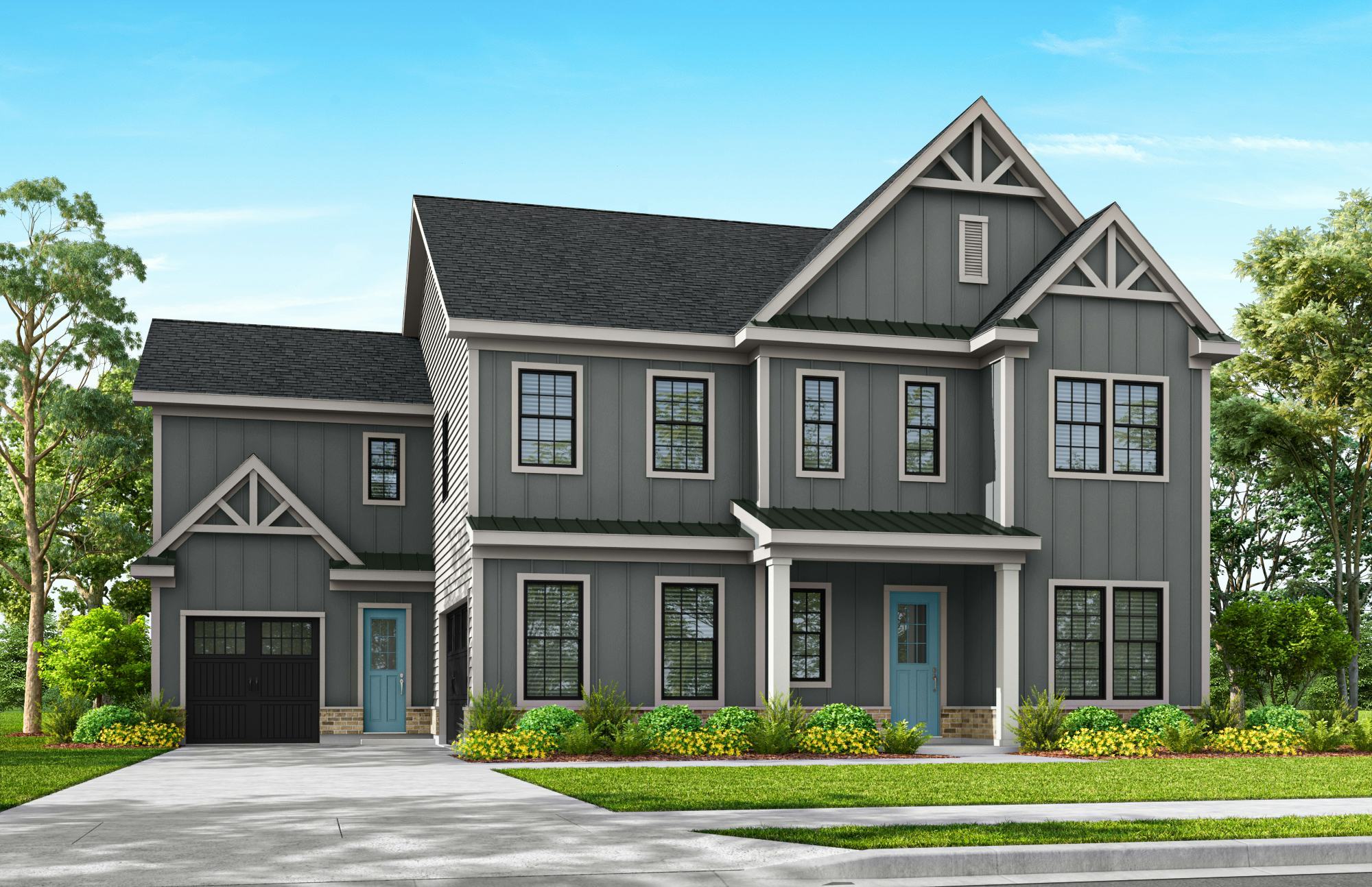 Darlington Farmhouse Available in Brick or Stone