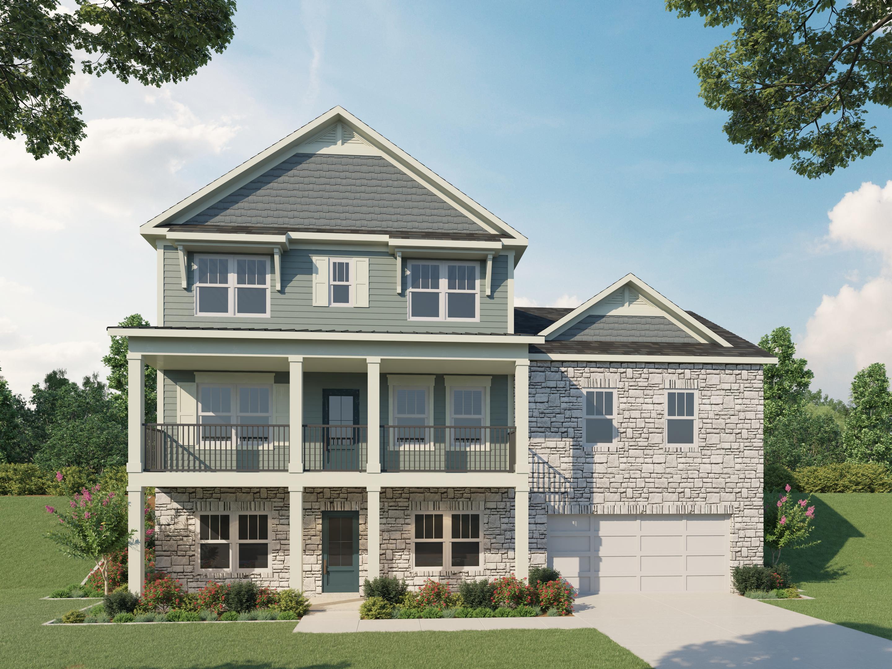 Cottage - w/ Optional Upper Level - 2 Car Garage