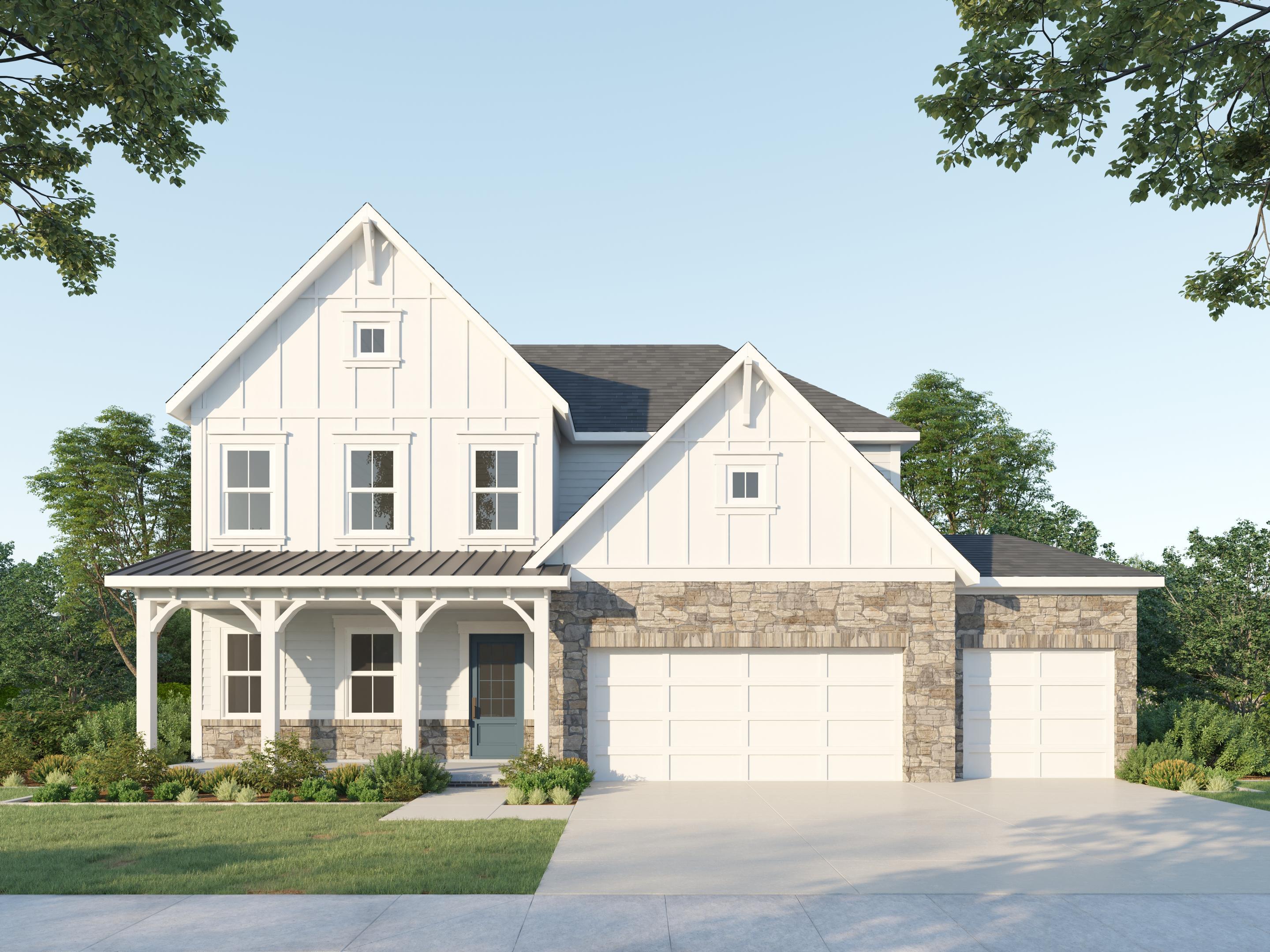 Farmhouse - 3 Car Garage