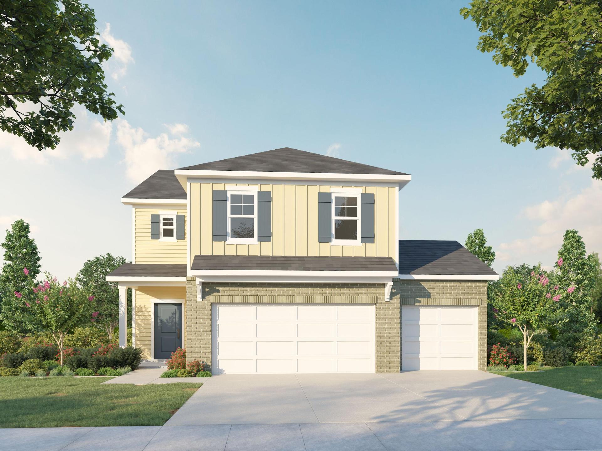 Farmhouse - 3 Car Garage