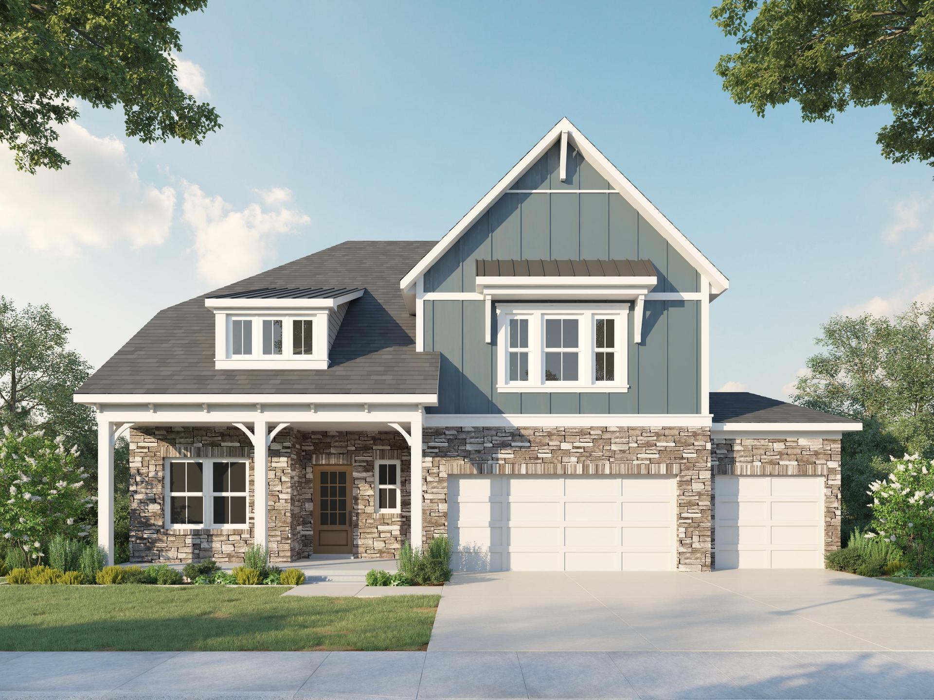 Farmhouse - 3 Car Garage