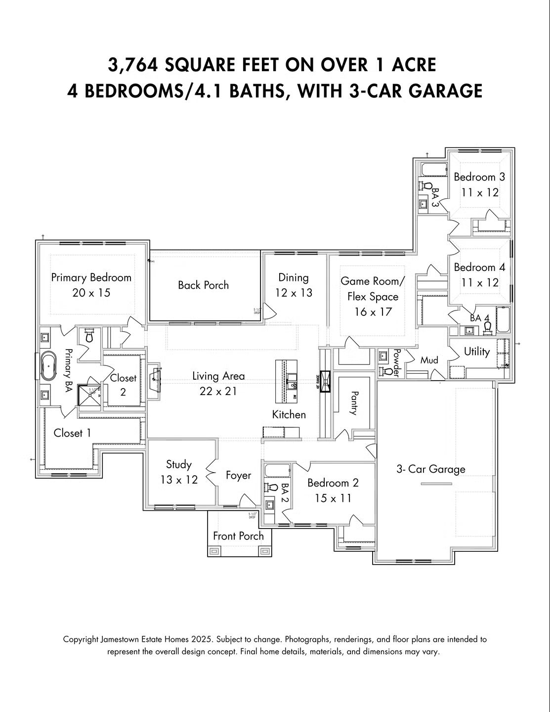 1017 Falcon Cove Floor Plan