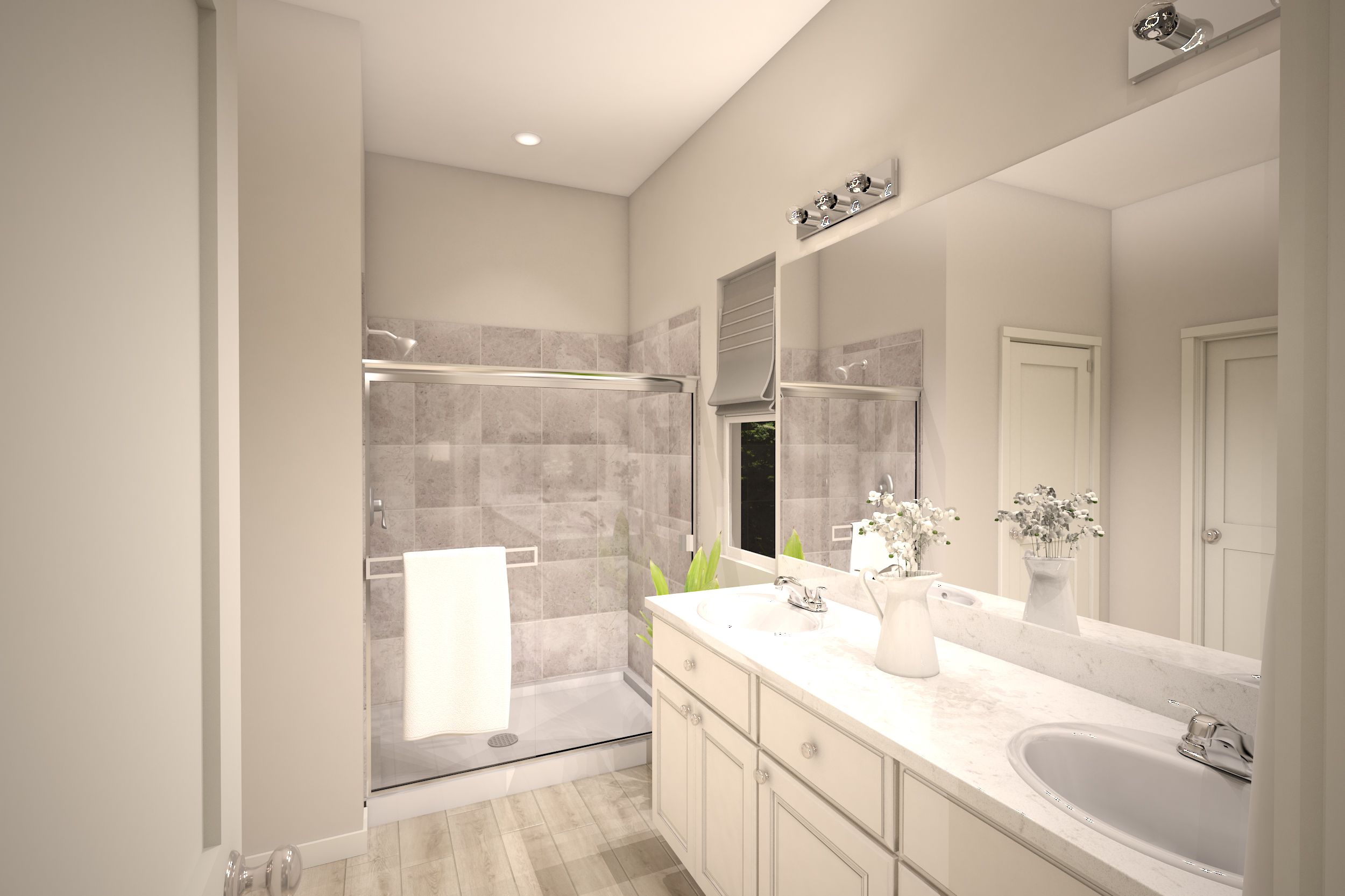 The Lantana | Primary Bathroom