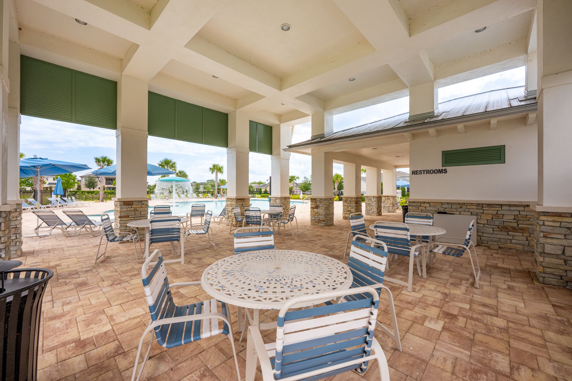 Community Cabana with seating