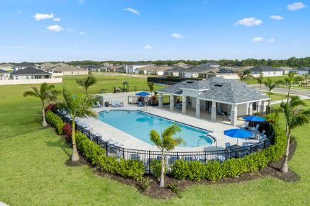 Community pool and cabana