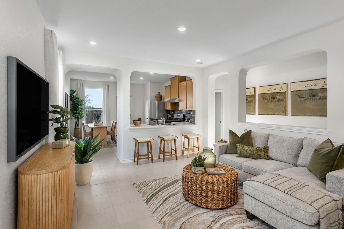 Plan 1243 Modeled - Great room