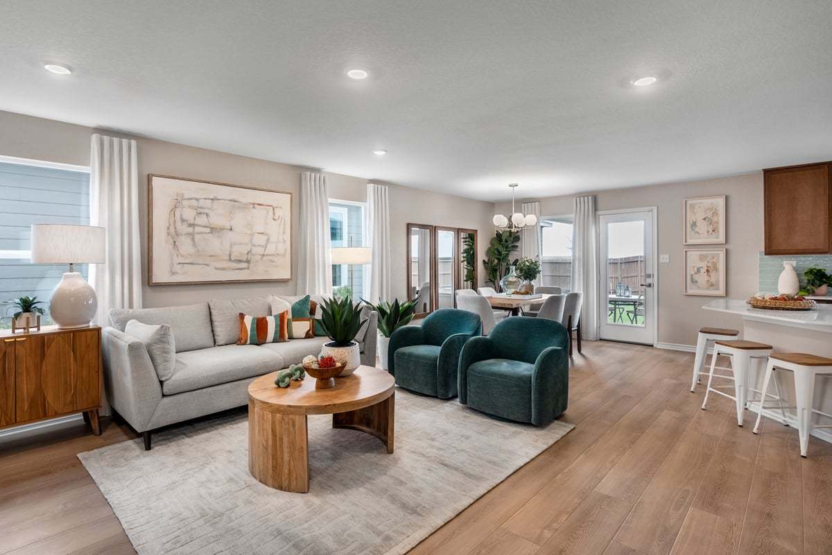 Plan 1907 Modeled floor plan