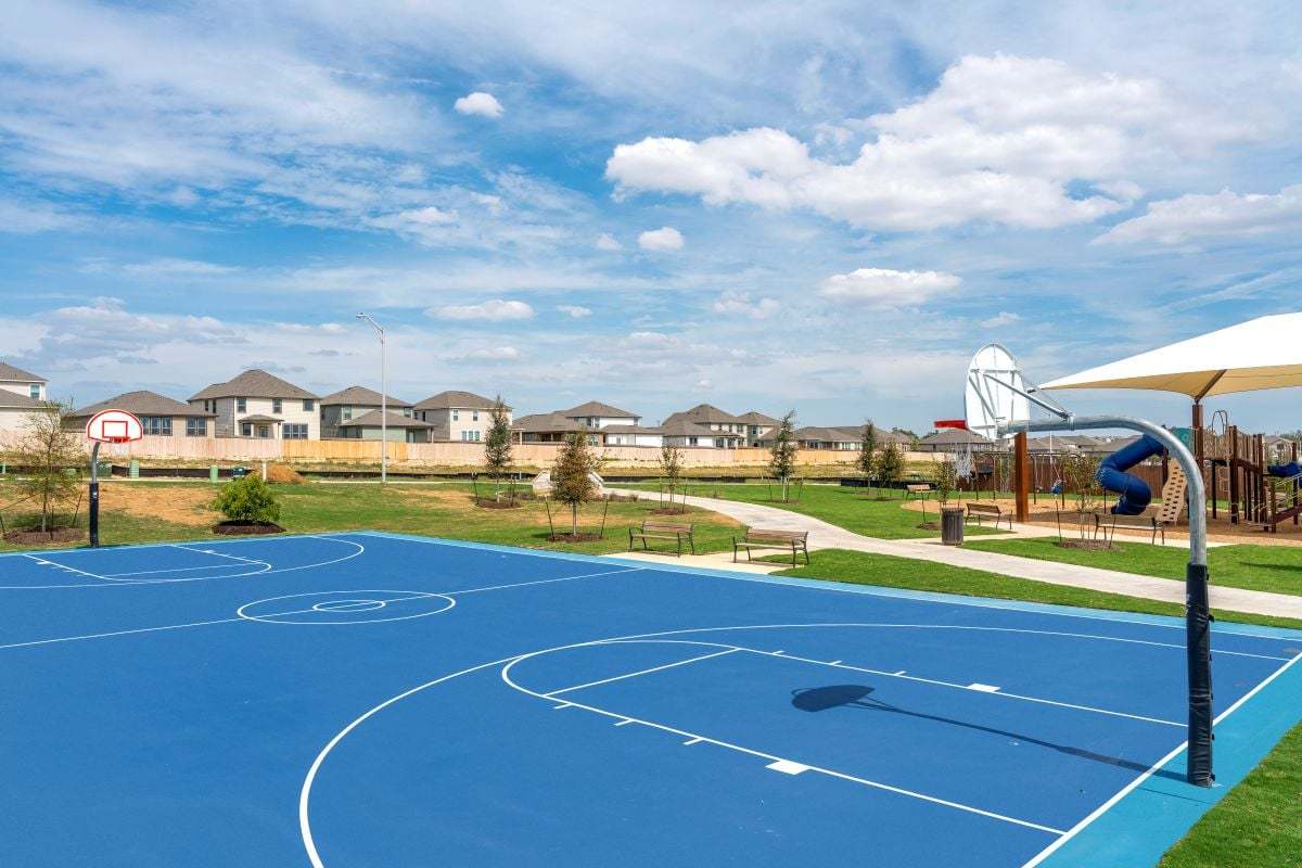 Community basketball court