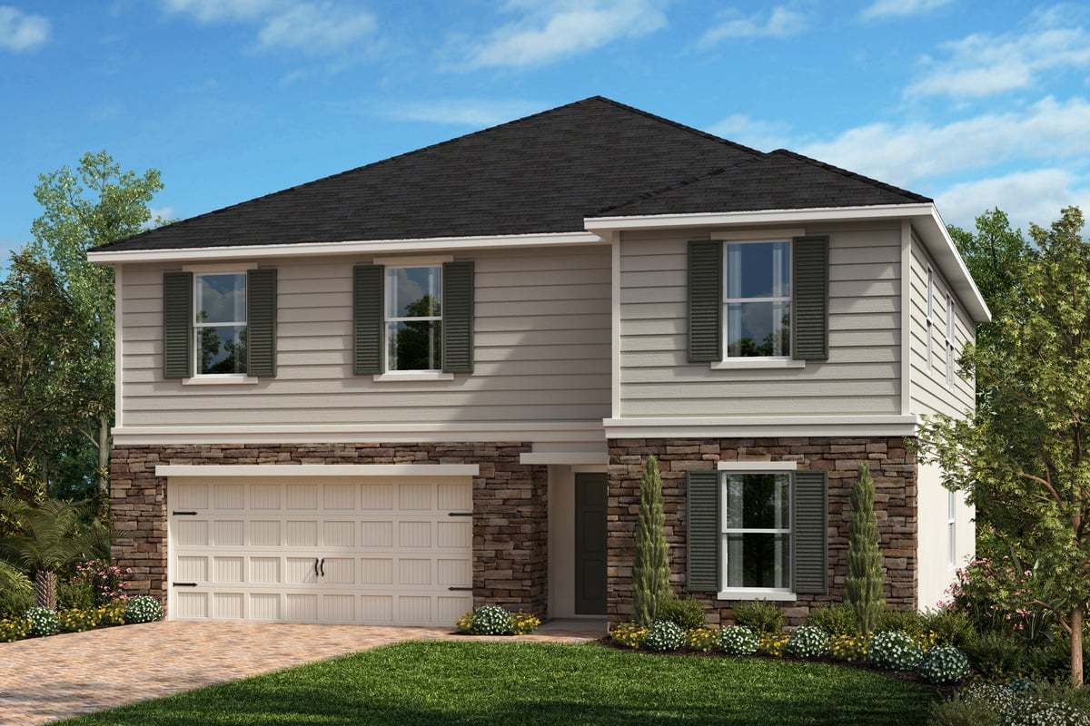 Exterior E with optional stone