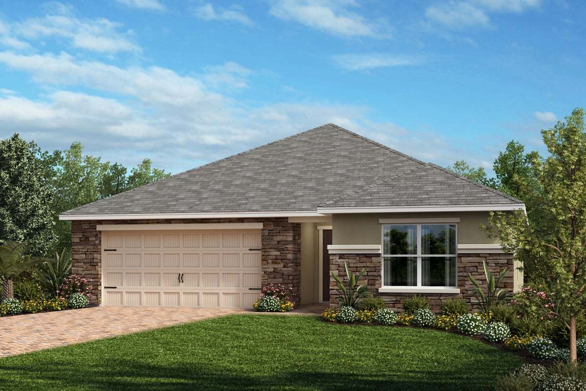 Exterior A with optional stone