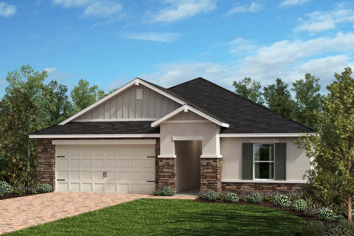 Exterior H with optional stone