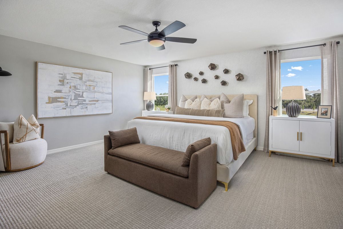 Plan 2107 Modeled - Primary bedroom