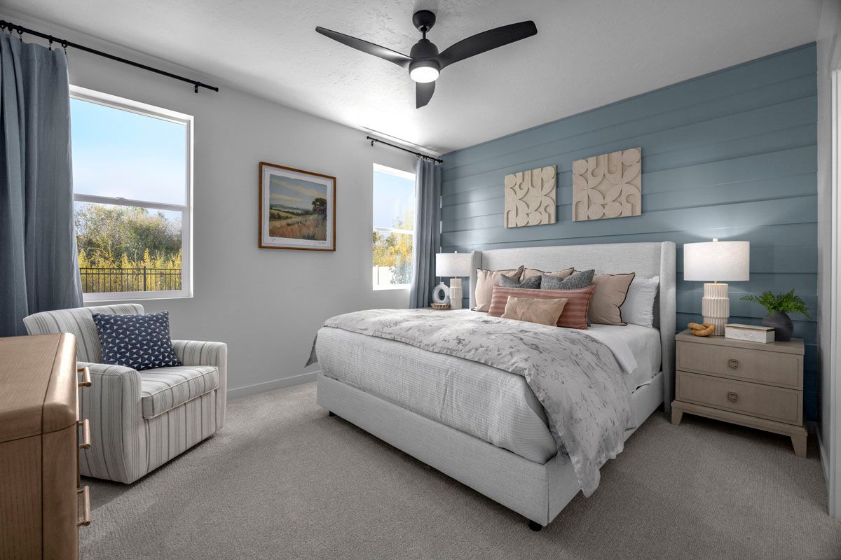 Plan 1646 Modeled - Primary bedroom