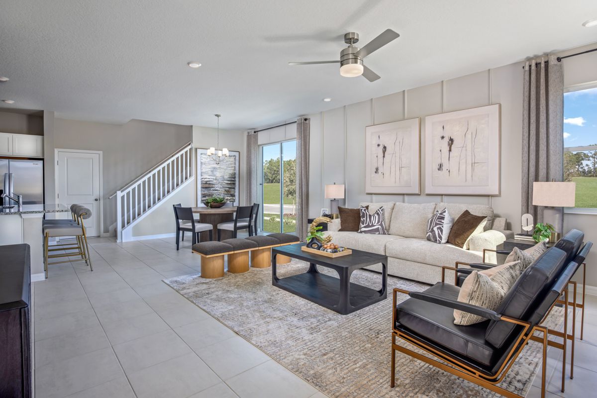 Plan 1852 Modeled - Great room