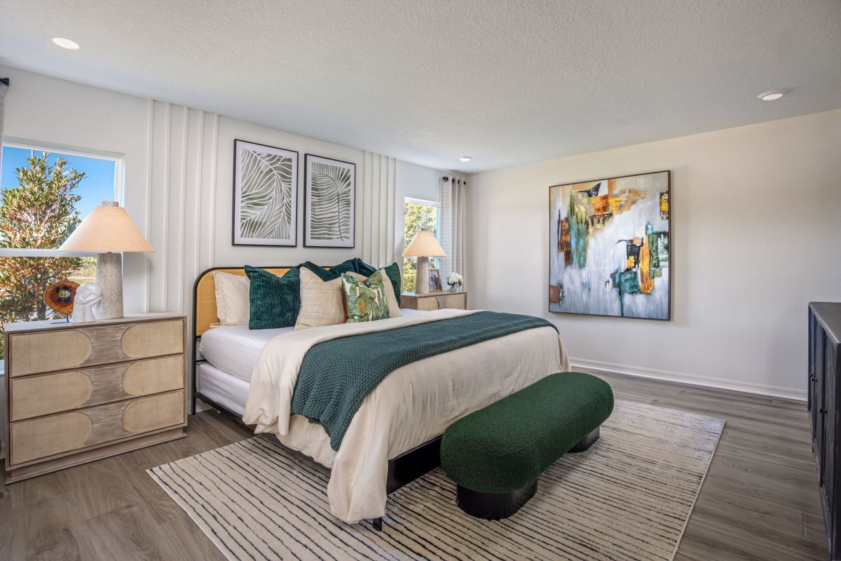 Plan 1662 Modeled - Primary bedroom