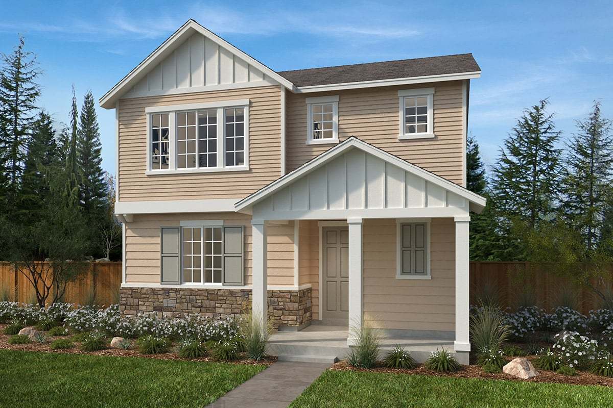 Exterior A with optional masonry
