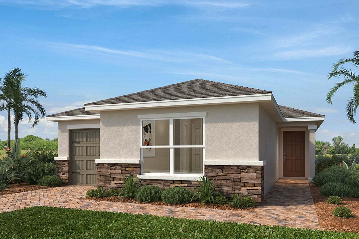 Exterior A with optional stone