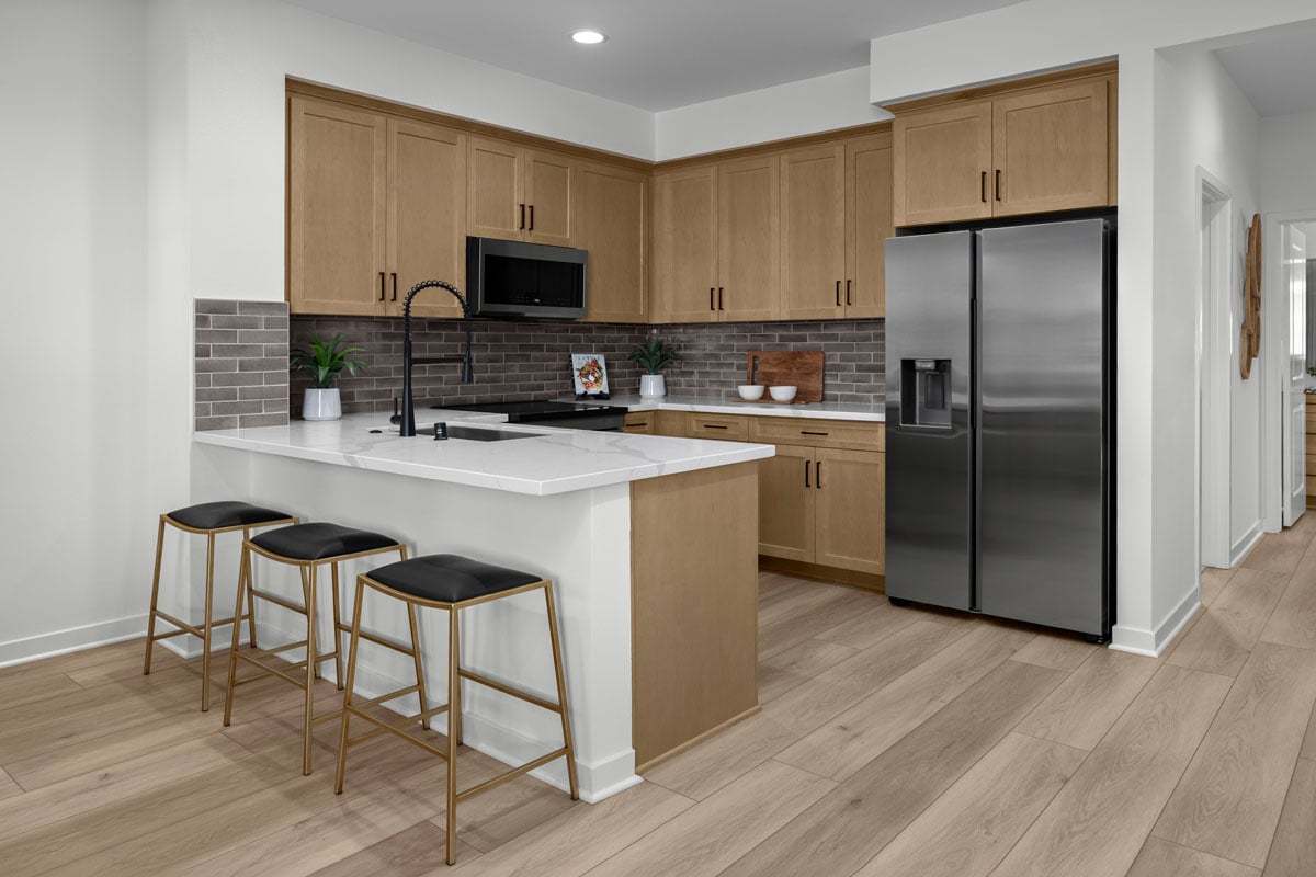 Plan 1291 Modeled - Kitchen