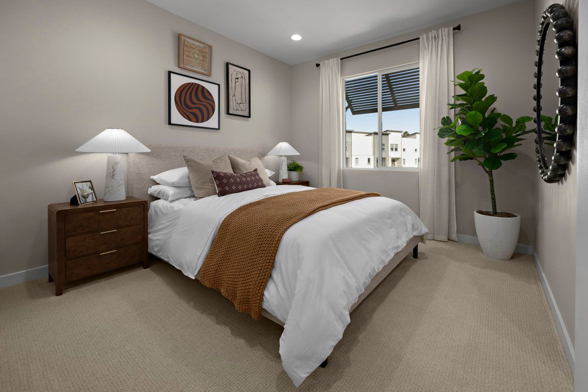 Plan 1291 Modeled - Primary bedroom
