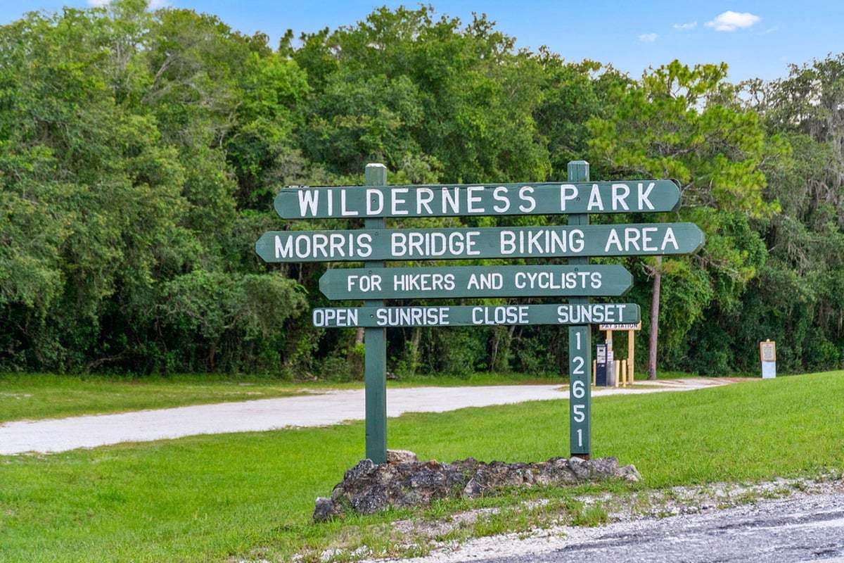 Near trails at Wilderness Park