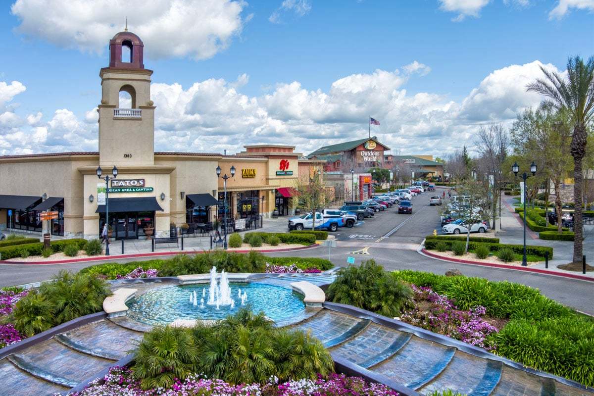 Short drive to The Promenade Shops at Orchard Valley