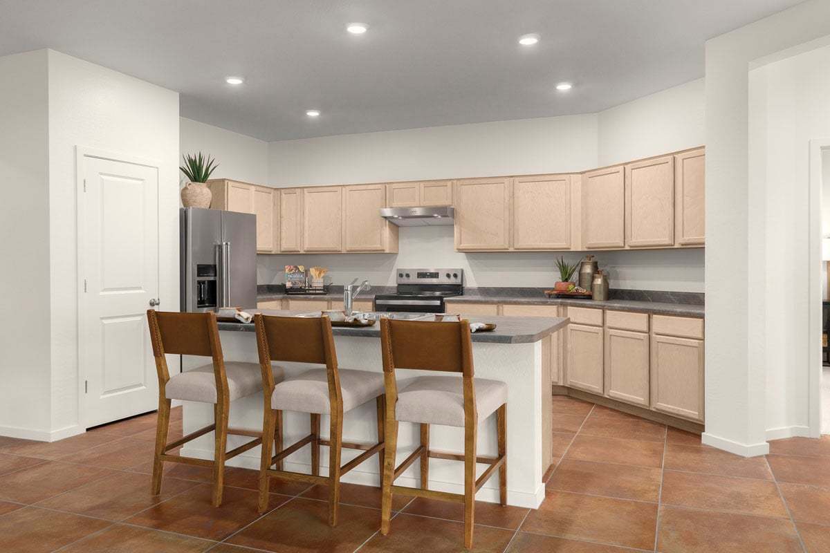Plan 2128 Modeled - Kitchen