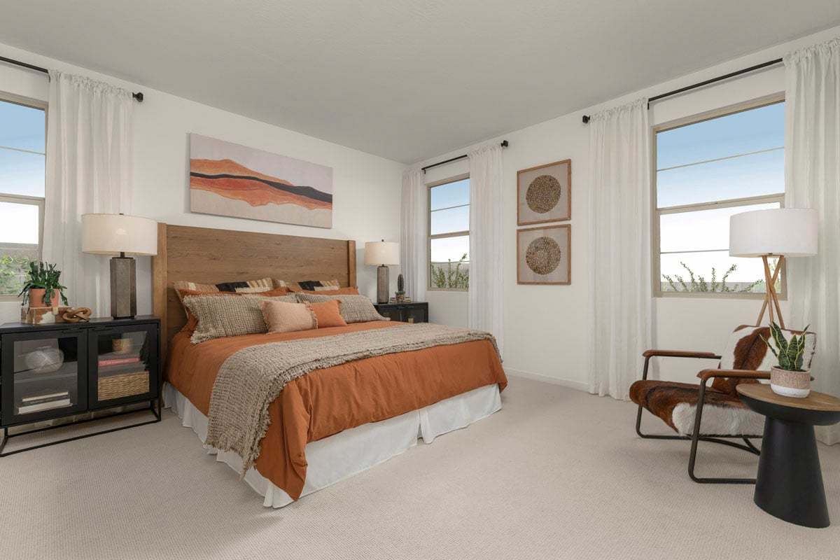 Plan 2128 Modeled - Primary bedroom