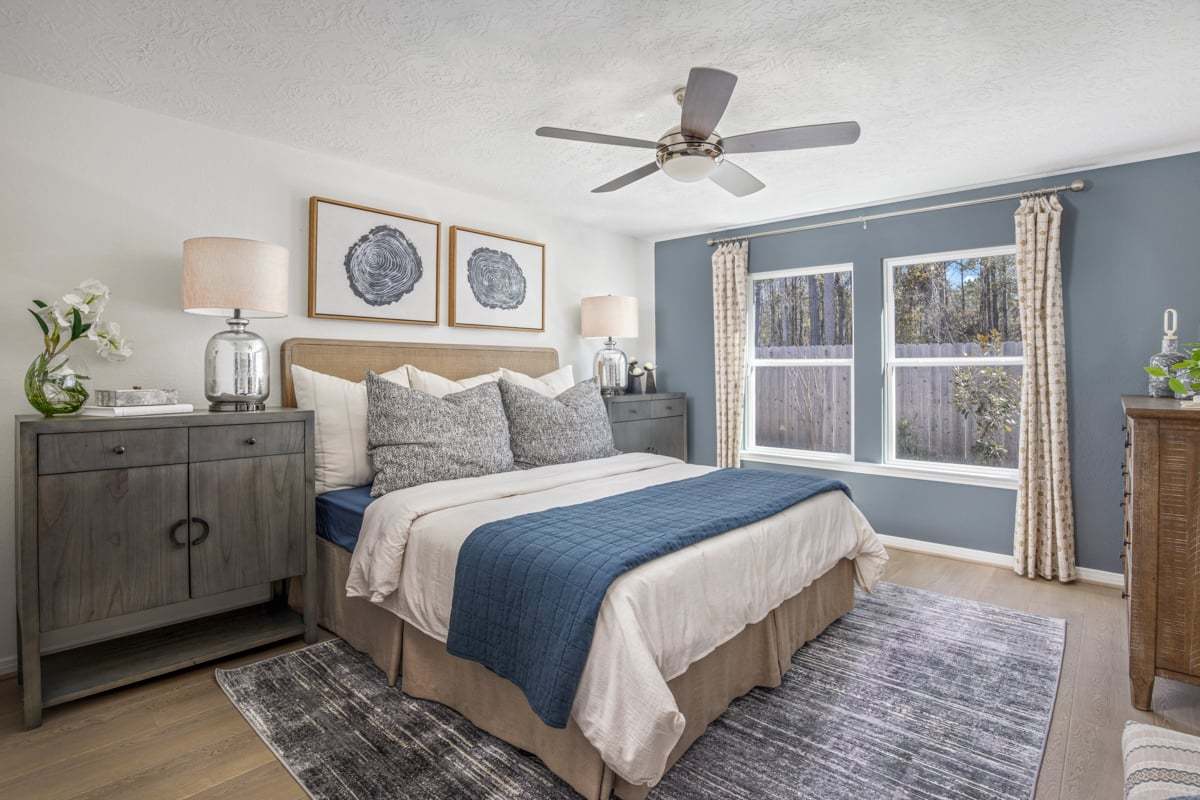 Plan 1548 Modeled - Primary bedroom