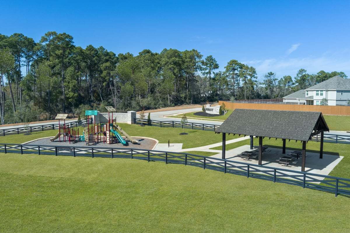 Community playground and pavilion