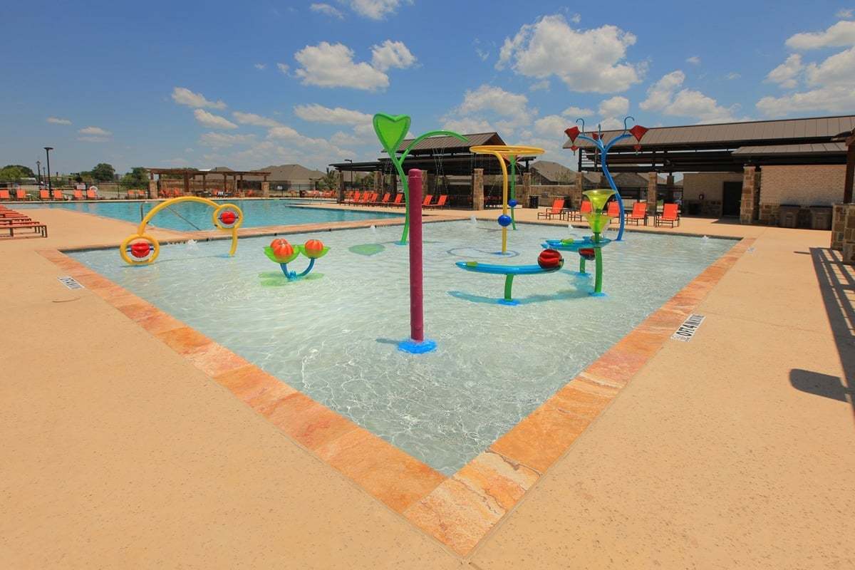 Splash zone at the Trailside Commons Amenity Center