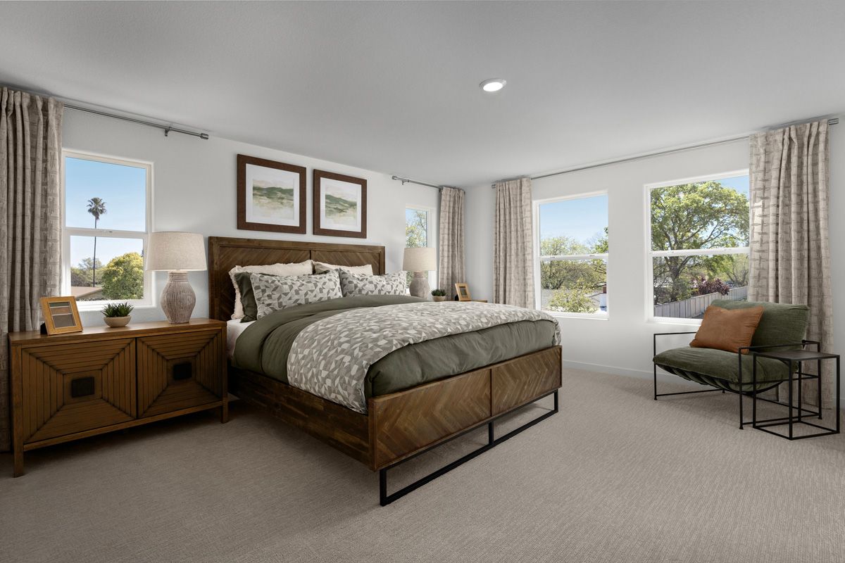 Plan 1565 Modeled - Primary bedroom