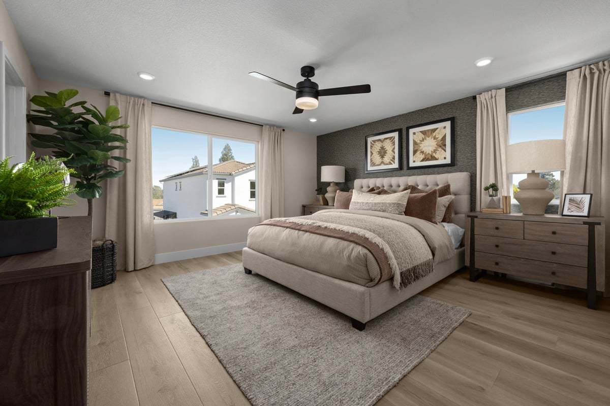 Plan 1719 Modeled - Primary bedroom