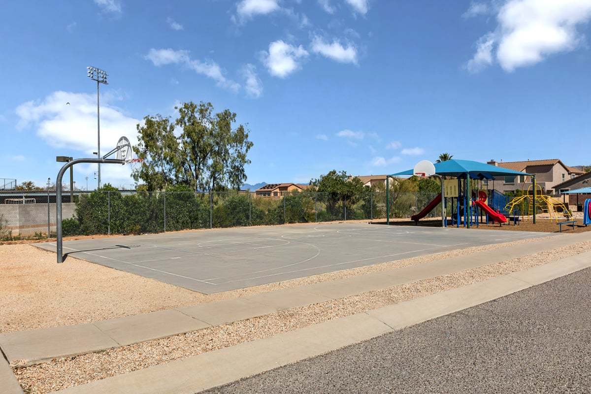 Community basketball court
