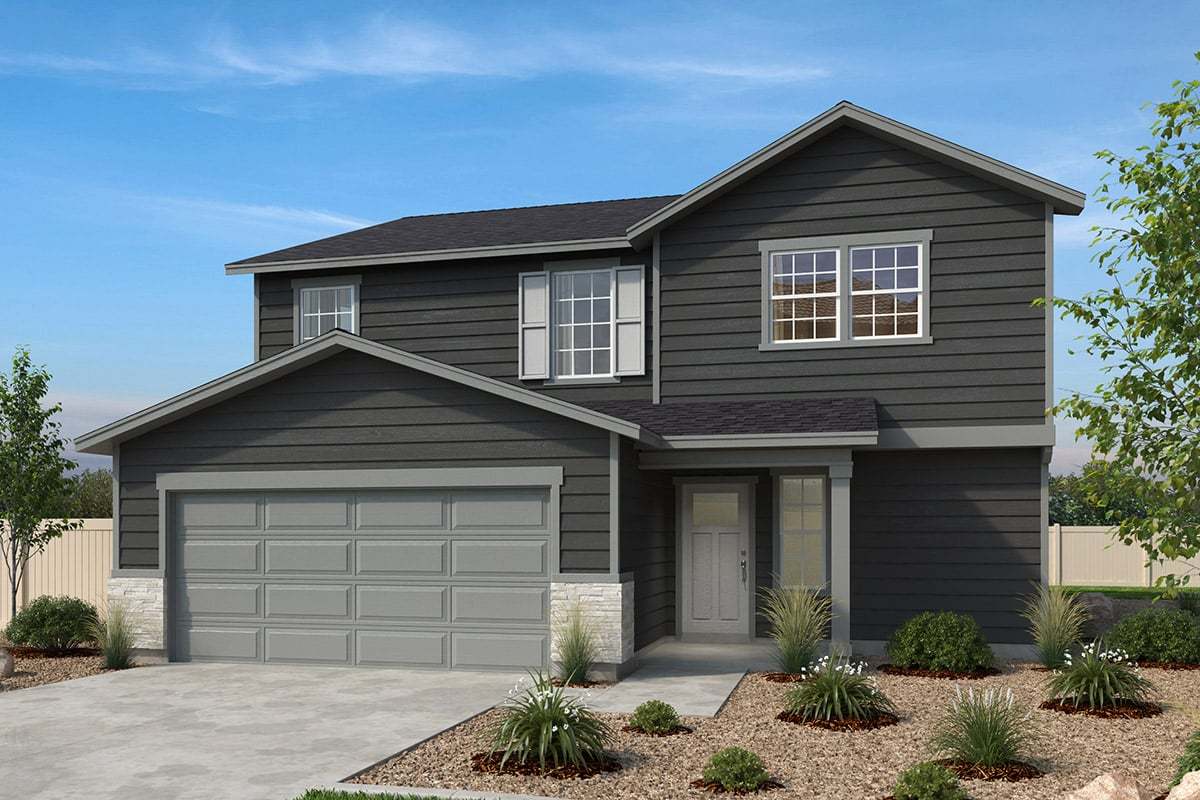 Exterior A with optional stone