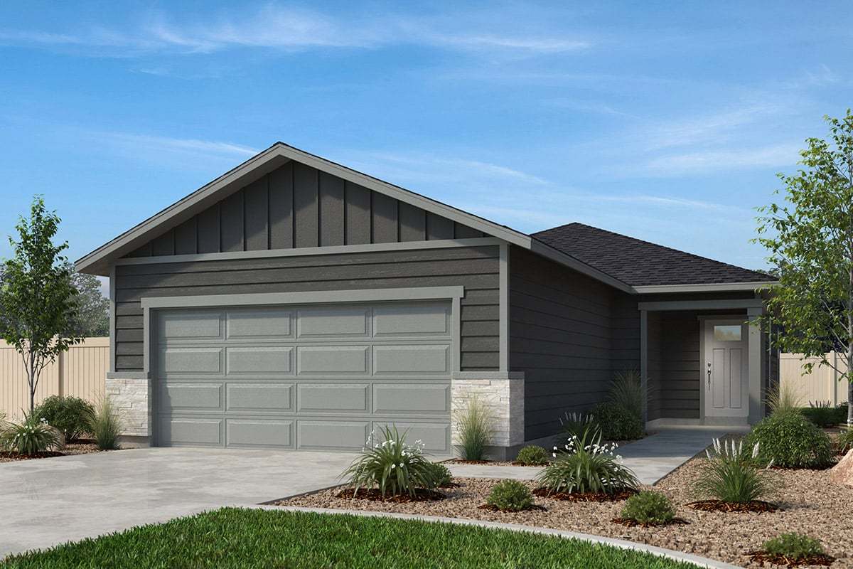 Exterior A with optional stone