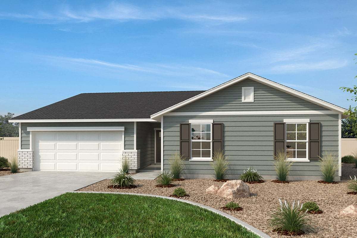 Exterior A with optional stone