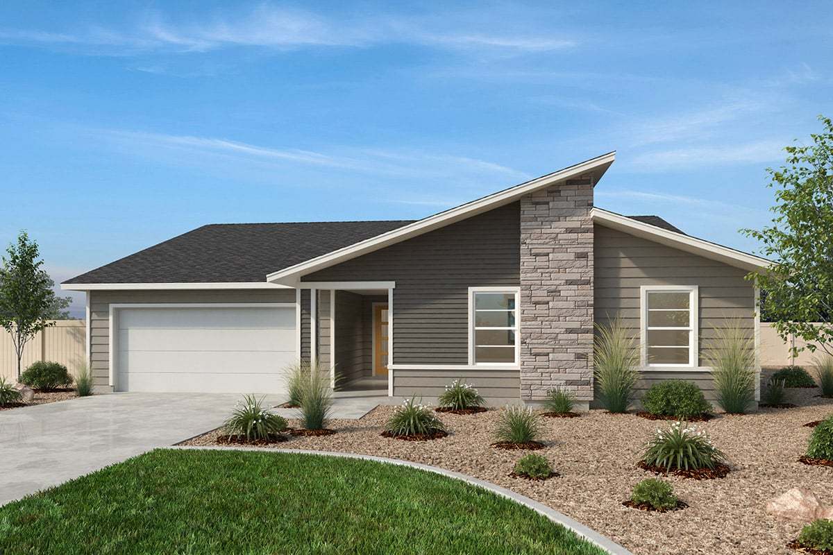 Exterior D with optional stone