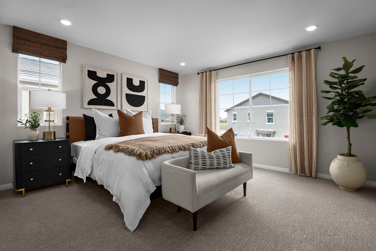 Plan 1663 Modeled - Primary bedroom