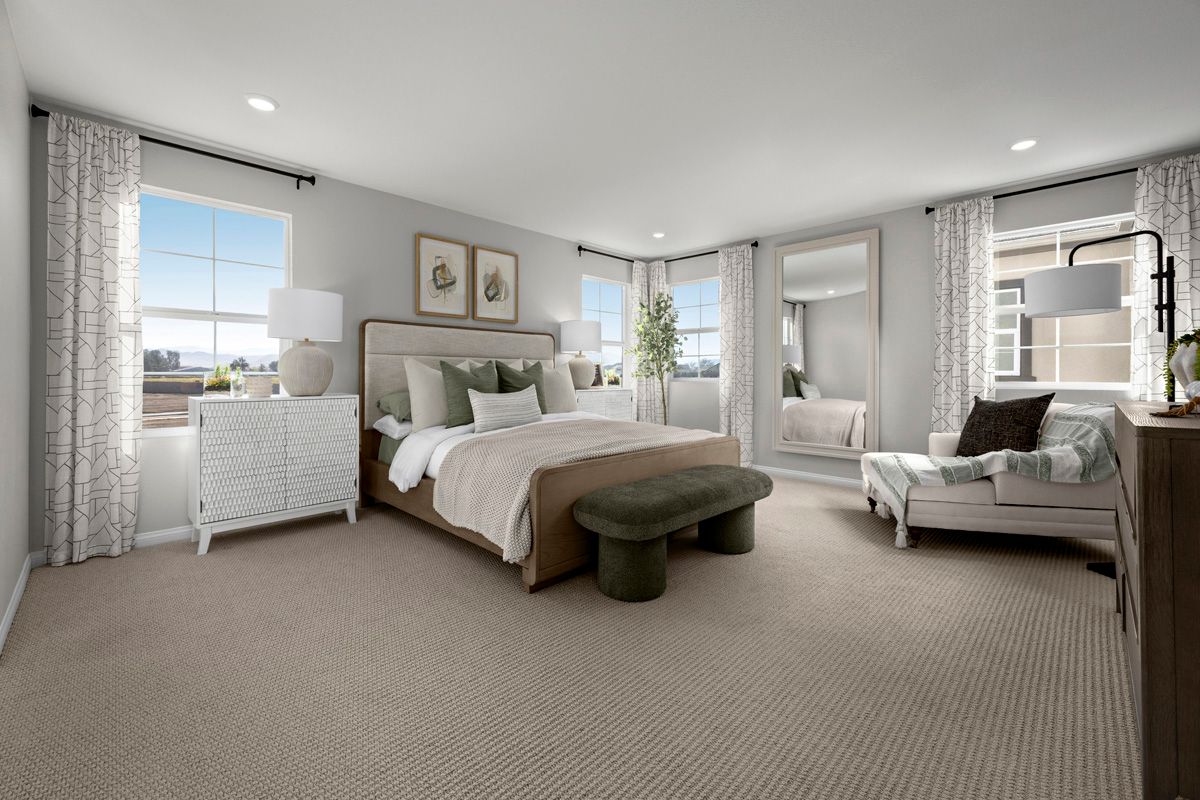 Plan 2167 Modeled - Primary bedroom