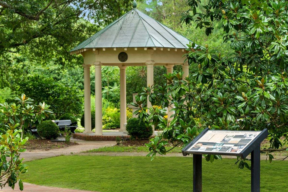 Short drive to Wake Forest Historic District