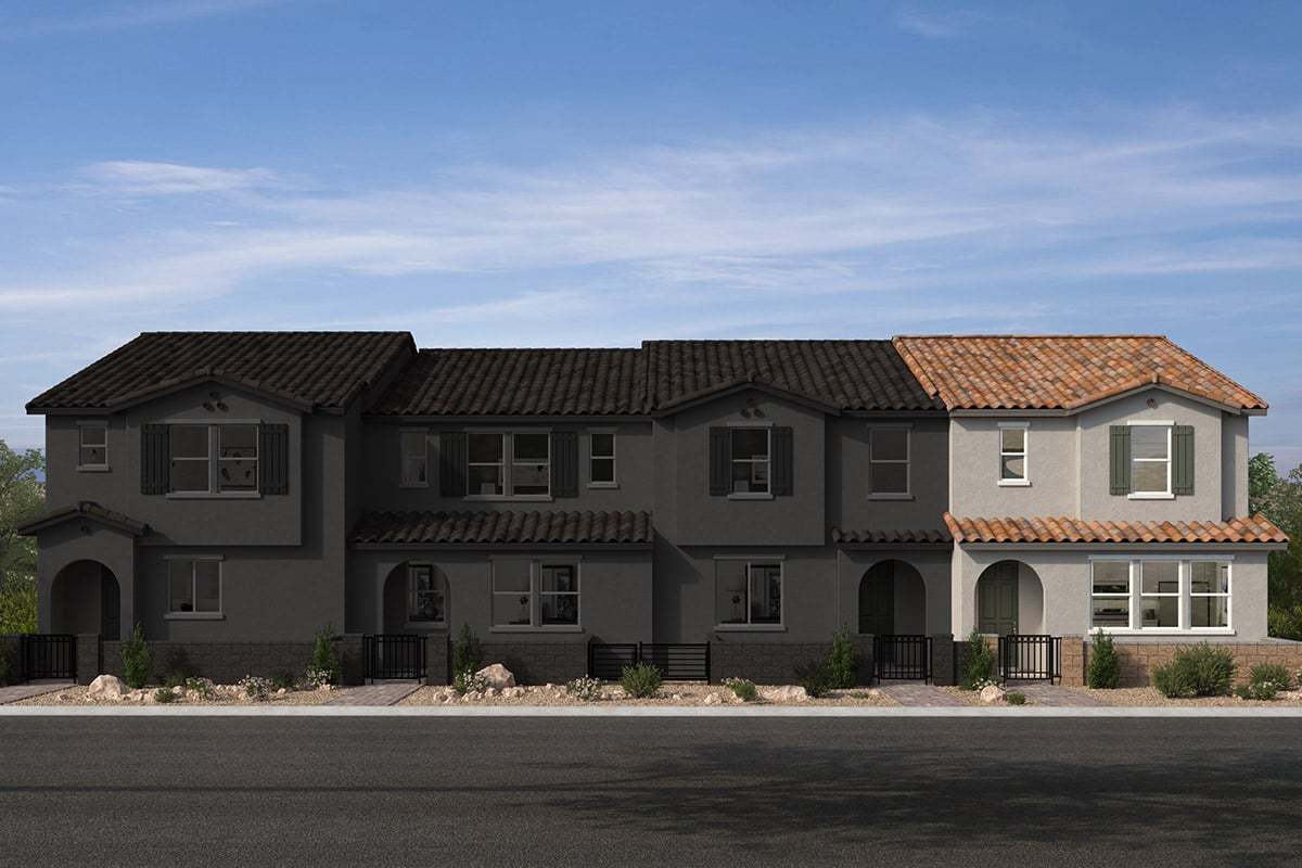 Plan 1612 End Unit Modeled - Meadows at Meriden: Henderson, Nevada - KB Home