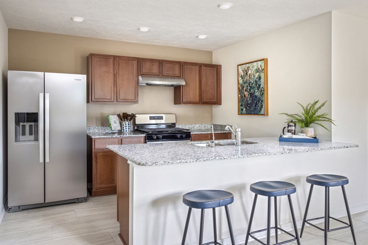 Plan 1360 Modeled - Kitchen