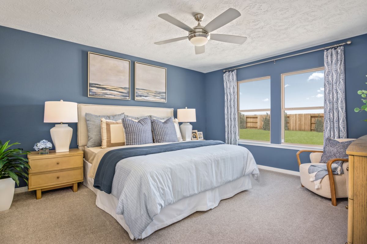 Plan 1676 Modeled - Primary bedroom