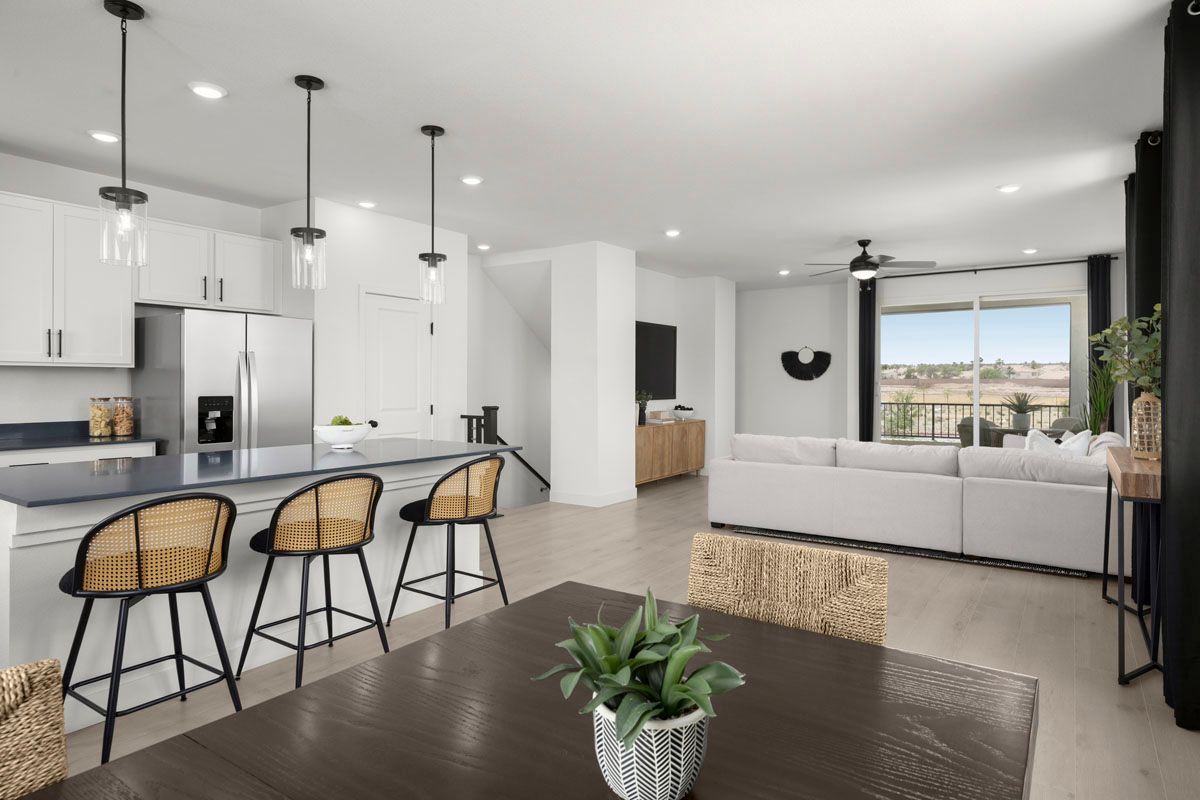 Plan 1858 End Unit Modeled - Great room