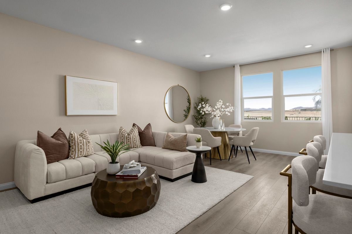 Plan 1396 Interior Unit Modeled - Great room